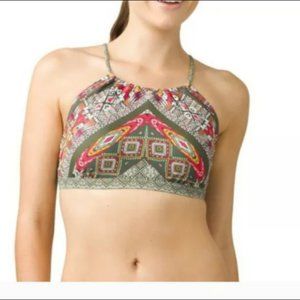 Prana Brina Halter High Neck Bikini Top L